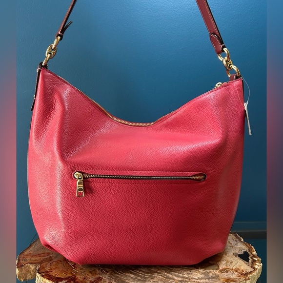 Coach Skylar Hobo Poppy Pink Pebble Leather, Shoulder Bag 91154 - Picture 10 of 17